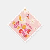 Serviette En Papier Une Soirée d'Anniversaire Retro Goose Retro (Coin)