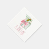 Serviette En Papier Une toute petite bébé fille (Coin)