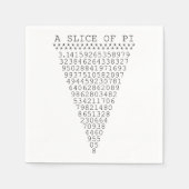Serviette En Papier Une tranche de présentation Pi (Devant)