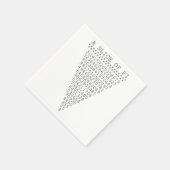 Serviette En Papier Une tranche de présentation Pi (Coin)