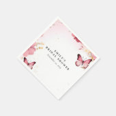 Serviette En Papier Une vie de papillons Shower de mariage (Coin)