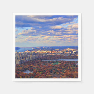 Serviette En Papier Une vue d'en haut : Automne à Central Park 01
