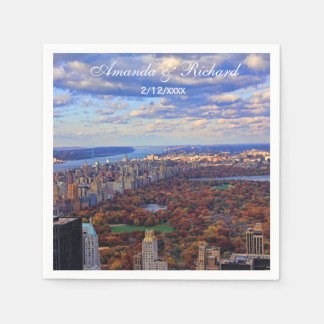 Serviette En Papier Une vue d'en haut : Automne dans Central Park 01