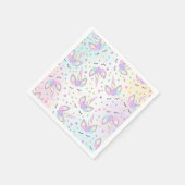 Serviette En Papier Unicorn Anniversaire de la fête Napkin Whimsical U (Coin)