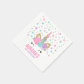 Serviette En Papier Unicorn Anniversaire de la fête Napkin Whimsical U (Coin)