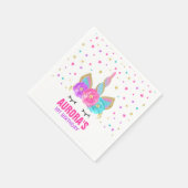 Serviette En Papier Unicorn Anniversaire de la fête Napkin Whimsical U (Coin)