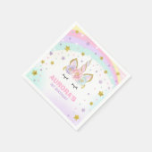 Serviette En Papier Unicorn Anniversaire de la fête Napkin Whimsical U (Coin)