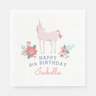 Serviette En Papier Unicorn Fields fête d'anniversaire