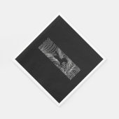 Serviette En Papier Unicorn line (Coin)