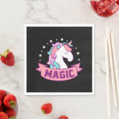 SERVIETTE EN PAPIER UNICORN MAGIC (En situation)