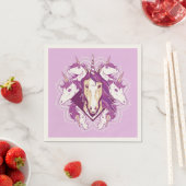 Serviette En Papier Unicorn Mandala (En situation)
