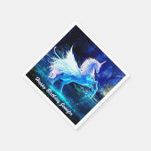 Serviette En Papier Unicorn Pegasus Imaginaire à Moonlight Anniversair (Coin)