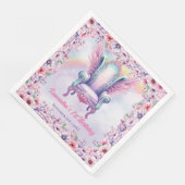 Serviette En Papier Unicorn Rainbows Anniversaire fée ailes chaises ch (Coin)