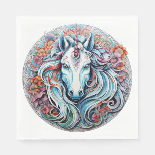 Serviette En Papier Unicorne