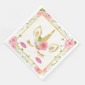 Serviette En Papier Unicorne (Coin)