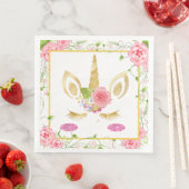 Serviette En Papier Unicorne (En situation)
