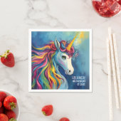 Serviette En Papier Unicorne 2 (En situation)