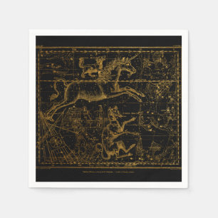 Serviette En Papier Unicorne Astrologique vintage