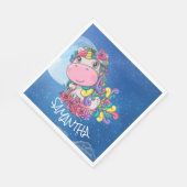 Serviette En Papier Unicorne Bleue Lune (Coin)