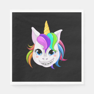 Serviette En Papier Unicorne cool Avec Bras Dentaires Funny Horn Horse