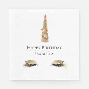 Serviette En Papier Unicorne d'or Sparkle