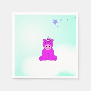 Serviette En Papier Unicorne fête d'anniversaire