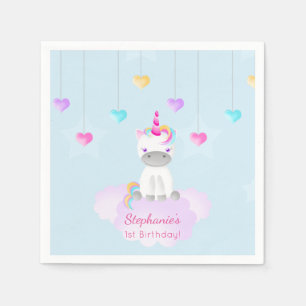 Serviette En Papier Unicorne magique