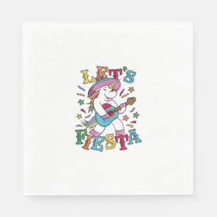 Serviette En Papier Unicorne Mexicaine Fiesta Guitare Débardeur de des