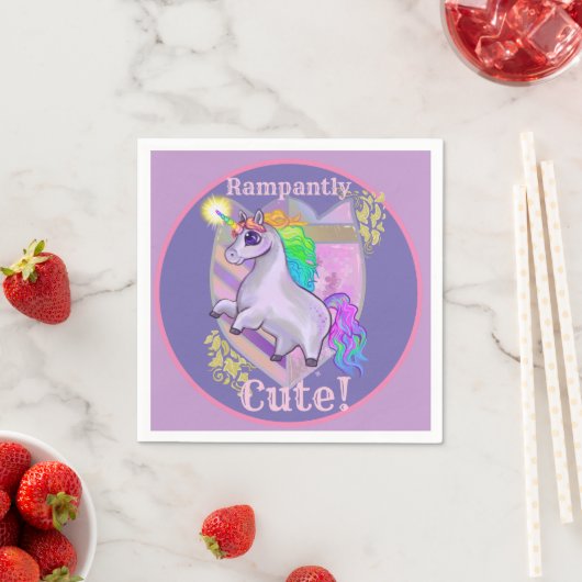 Serviette En Papier Unicorne mignonne (En situation)