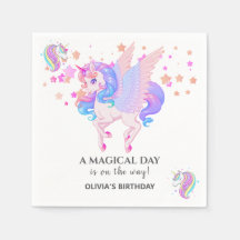 Unicorne modifiable fête d'anniversaire