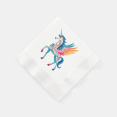 Serviette En Papier Unicorne torse (Coin)
