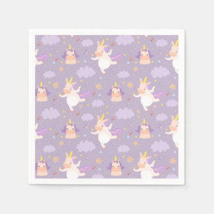 Serviette En Papier Unicornes