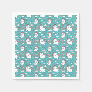 Serviette En Papier Unicornes