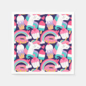 Serviette En Papier Unicornes (Devant)