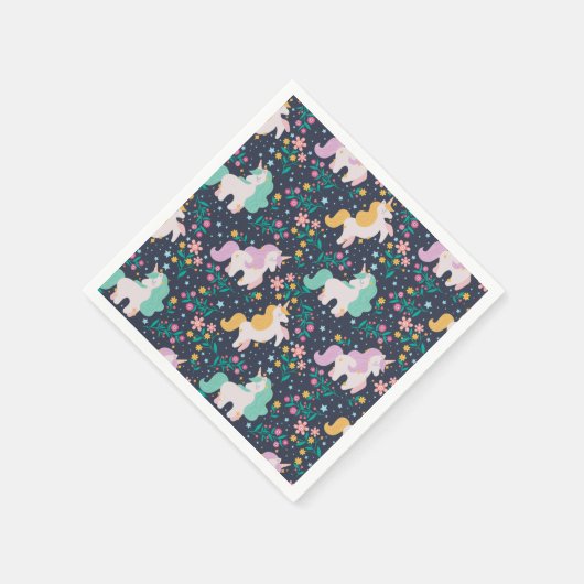 Serviette En Papier Unicornes (Coin)