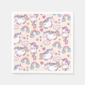 Serviette En Papier Unicornes (Devant)