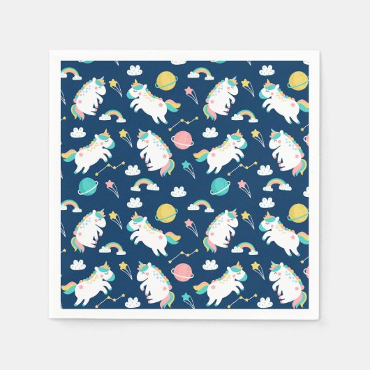 Serviette En Papier Unicornes serviettes (Devant)