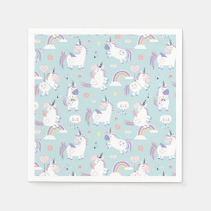 Serviette En Papier Unicornes serviettes
