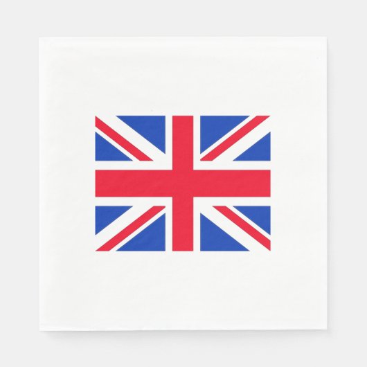 Serviette En Papier Union Jack Drapeau Londres Thème Partie Papier ser (Devant)