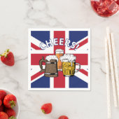 Serviette En Papier UNION JACK Great British Beer Paper (En situation)