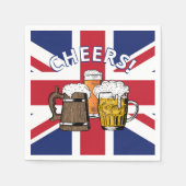 Serviette En Papier UNION JACK Great British Beer Paper (Devant)