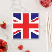 SERVIETTE EN PAPIER UNION JACK - LE DRAPEAU BRITANNIQUE (En situation)