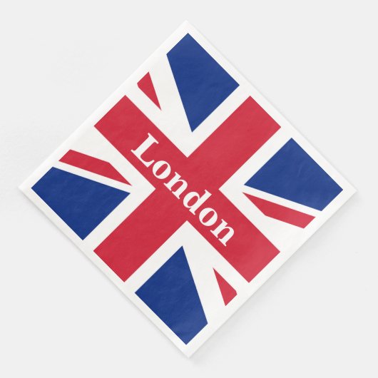 Serviette En Papier Union Jack London ~ Drapeau britannique (Coin)