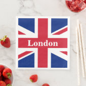 Serviette En Papier Union Jack London ~ Drapeau britannique (En situation)