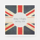 Serviette En Papier Union Jack Royal Mariage Cocktail Napkins (Devant)