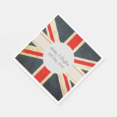 Serviette En Papier Union Jack Royal Mariage Cocktail Napkins (Coin)