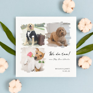 Serviette En Papier Unique 3 Photos Nous Faisons Trop Pet Chat Chien M