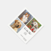 Serviette En Papier Unique 3 Photos Nous Faisons Trop Pet Chat Chien M (Coin)