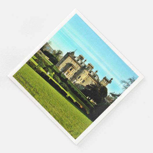 Serviette En Papier Unique Cunningham Scottish Clan Finlaystone House (Coin)