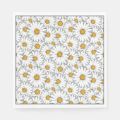 Serviette En Papier Unique Hip Summer Daisy Floral Pattern Aquarelle (Devant)